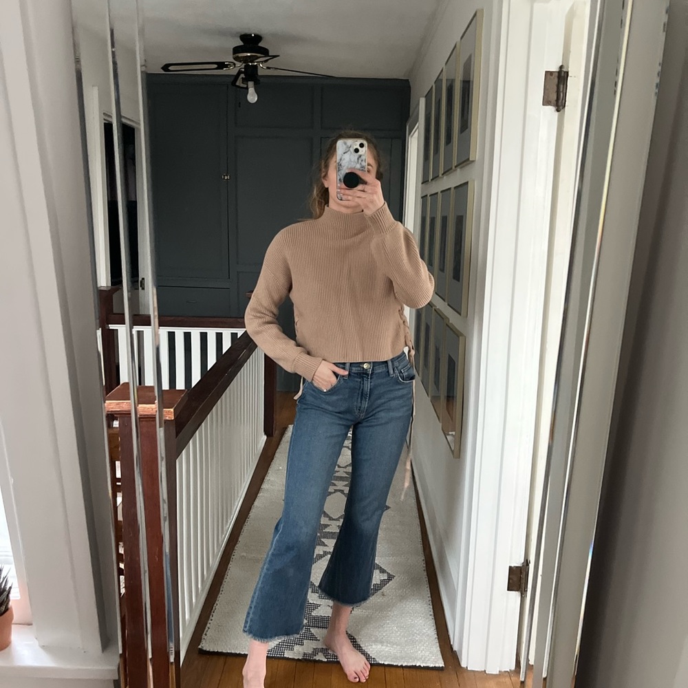 Chelsea & Violet turtleneck, cropped sweater